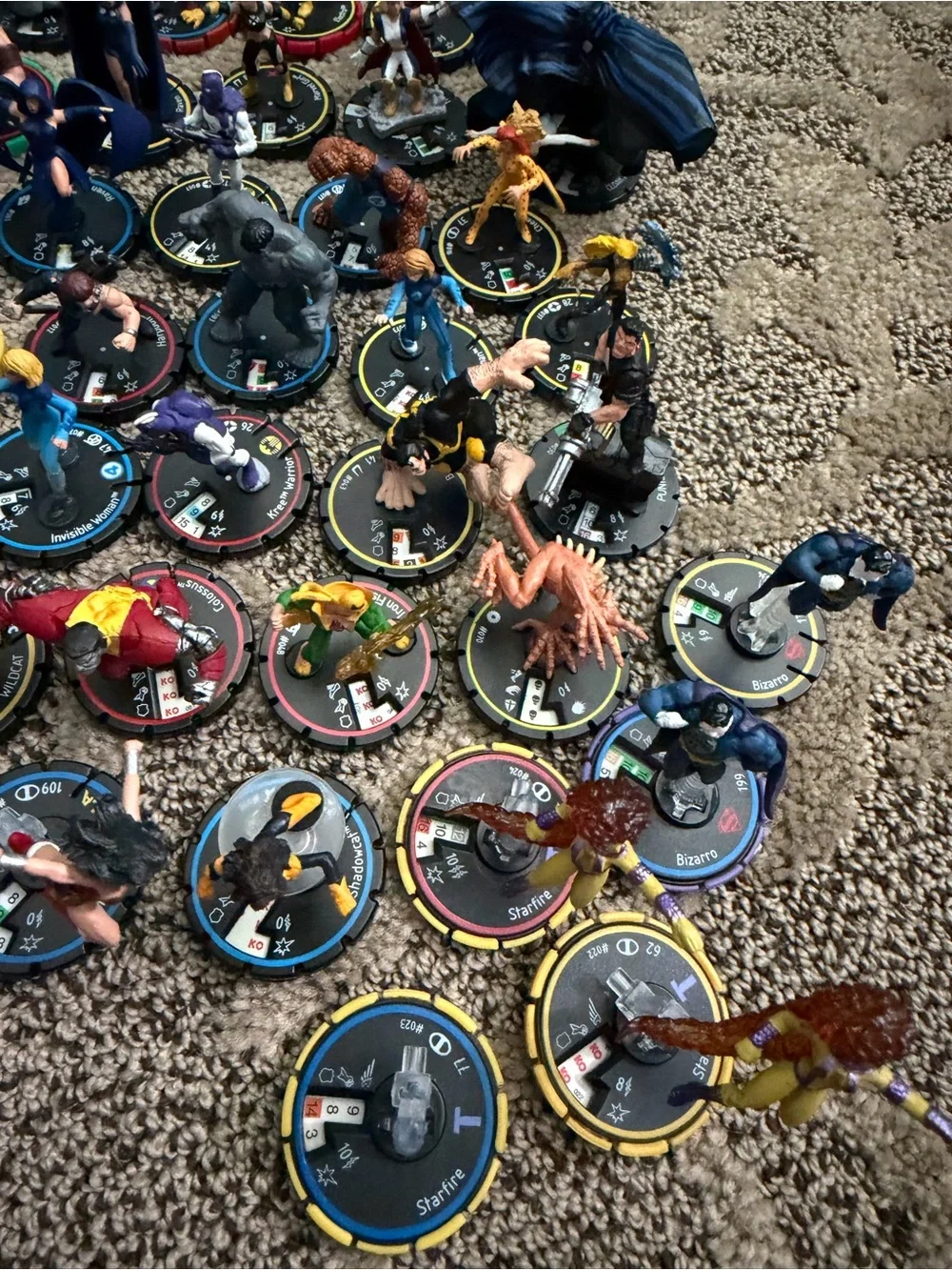 Wizkids Games Heroclix Lot DC Marvel Batman Game Toy Collection Figure Hero Clix